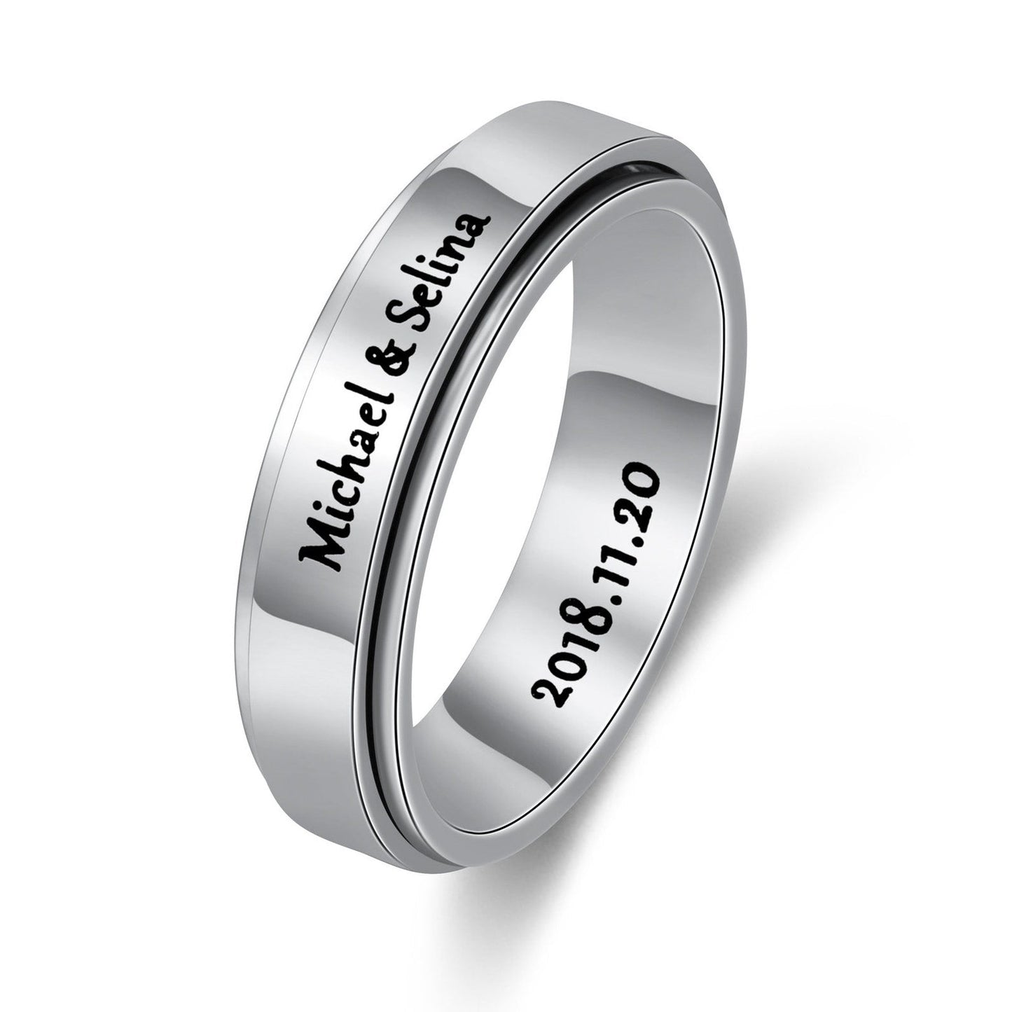 Customized Men's Spinner Ring