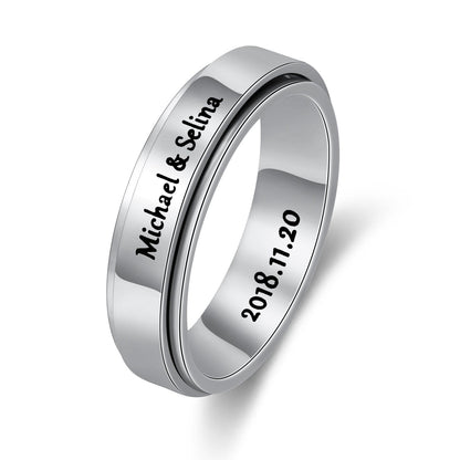 Customized Men's Spinner Ring