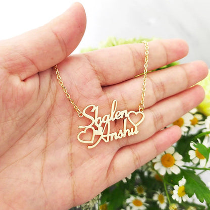 Personalized Gold Name Pendant Necklace