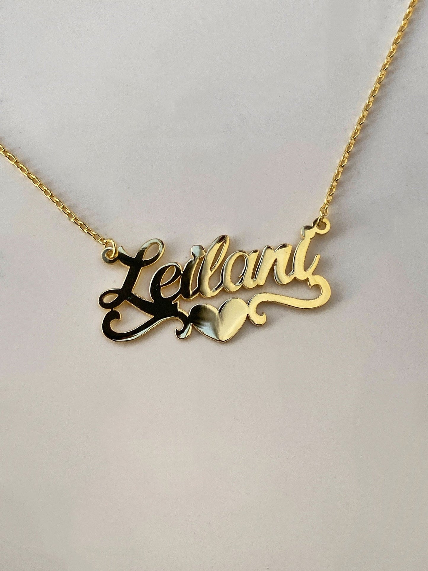 Personalized 14k Gold Name Necklace