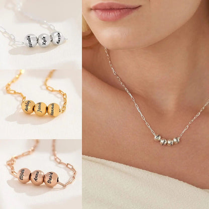 Personalized Beaded Name Necklace