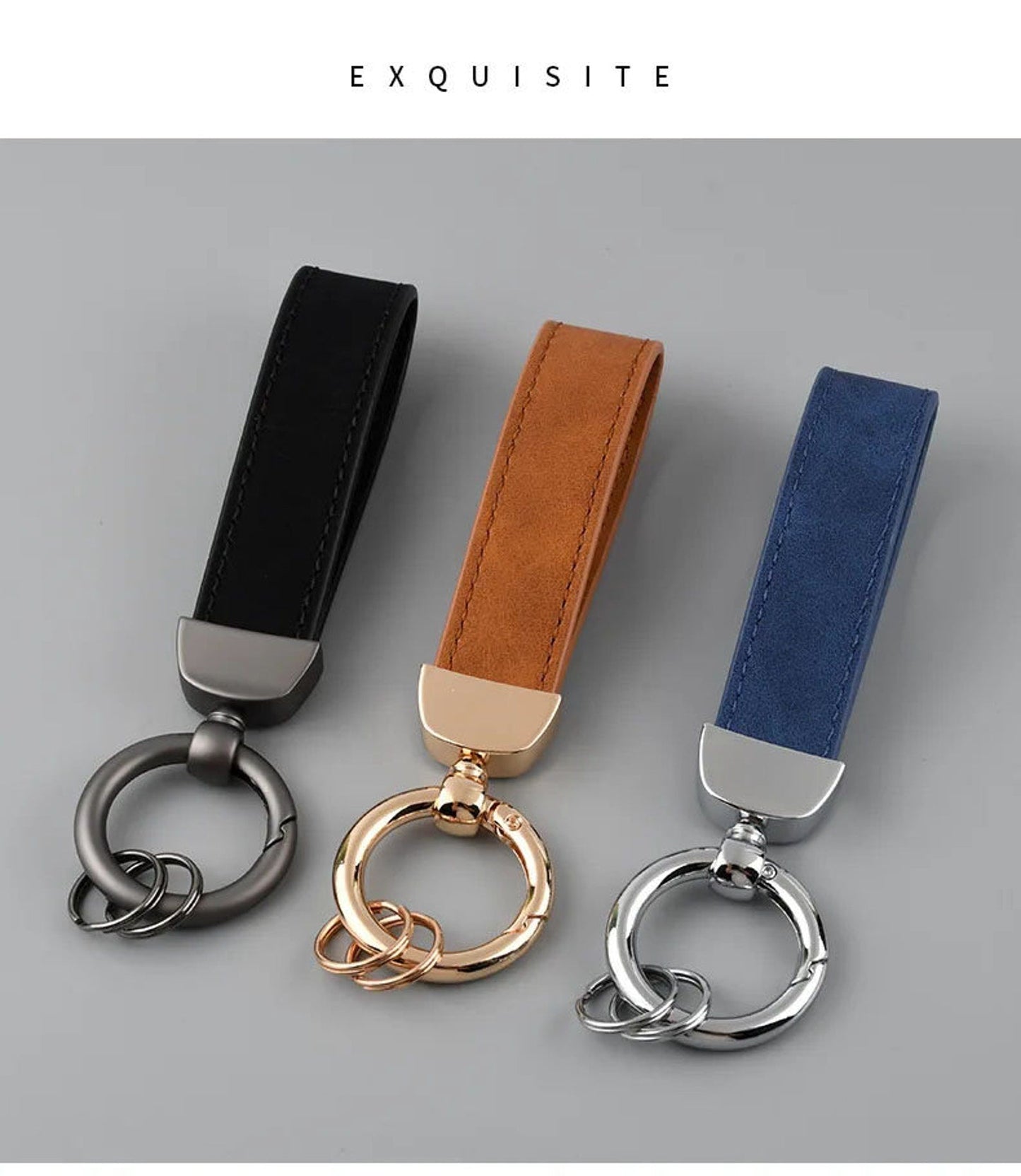 Customized Leather Engraved Keychain