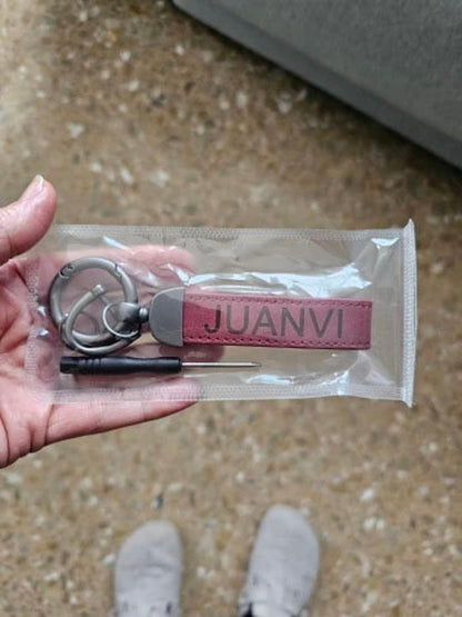 Customized Leather Engraved Keychain