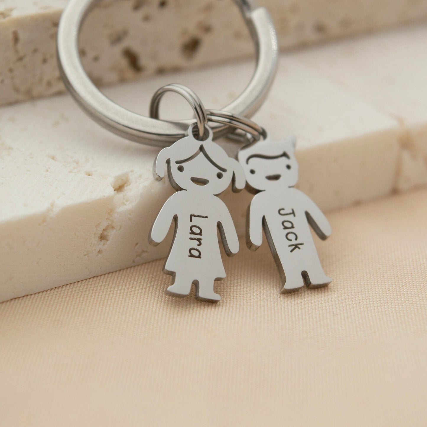 Personalized Family Names Keyring Keychain