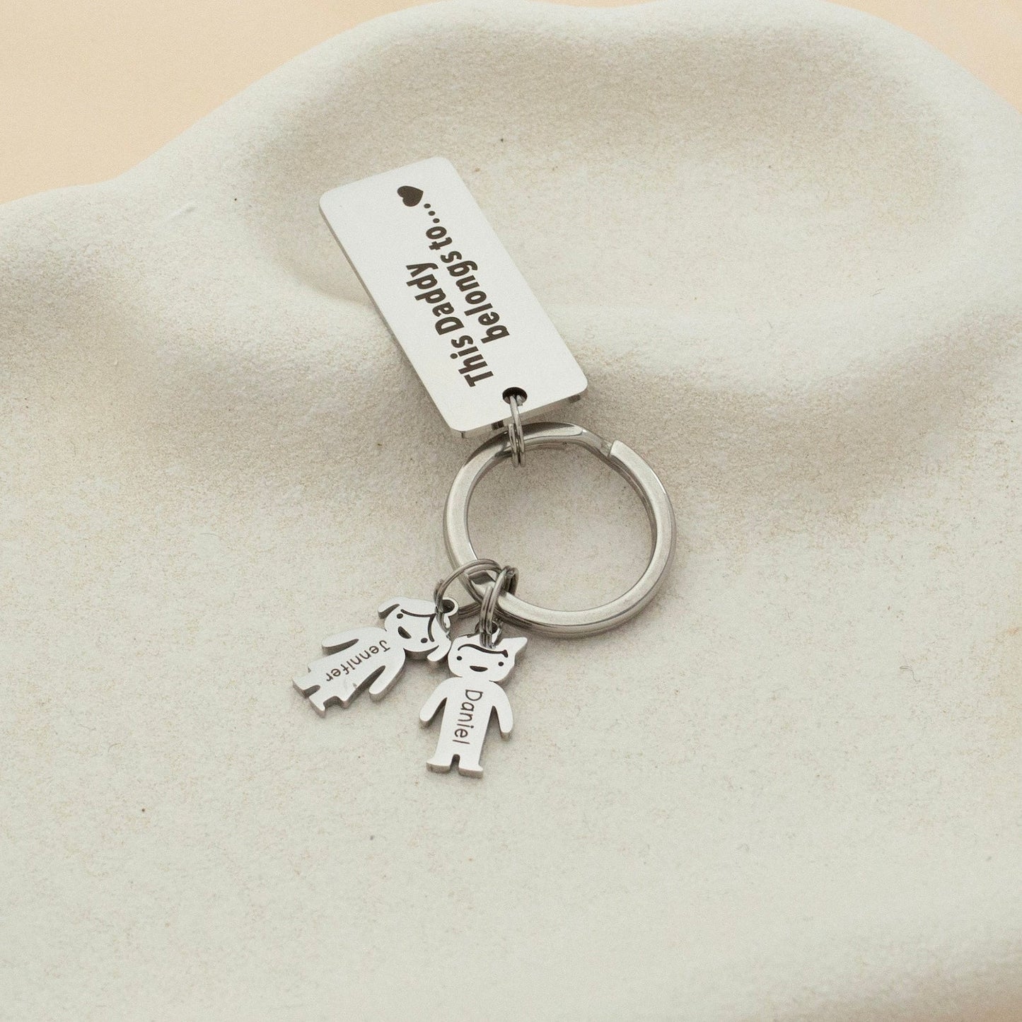 Personalized Family Names Keyring Keychain