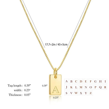 Personalized Initial Letter Necklace