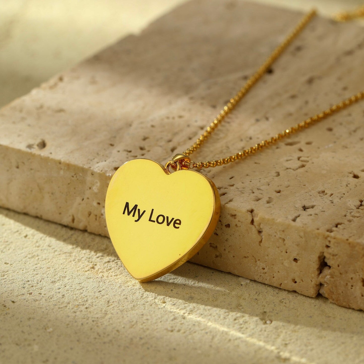 Custom Photo Heart Necklace