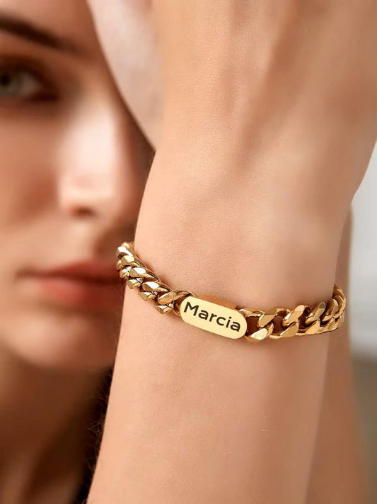 Personalized Cuban Chain Name Bracelet