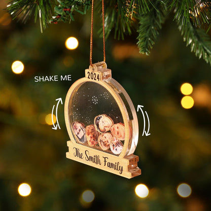 Personalized 4D Family Photo Ornament