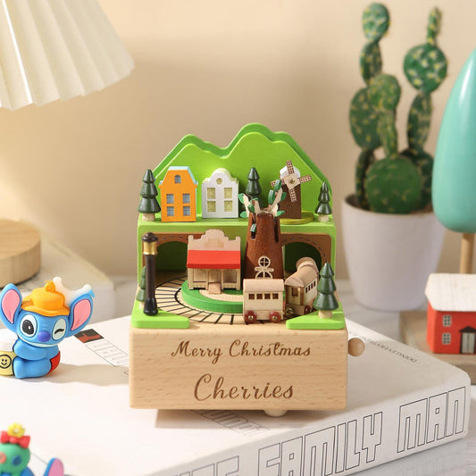 Personalized Engraved Music Box Train Ballerina