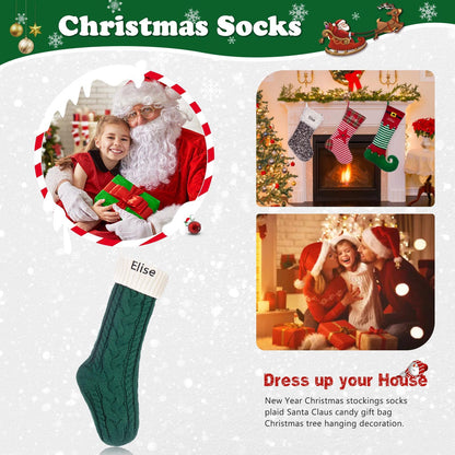 Personalized Knitted Christmas Stocking