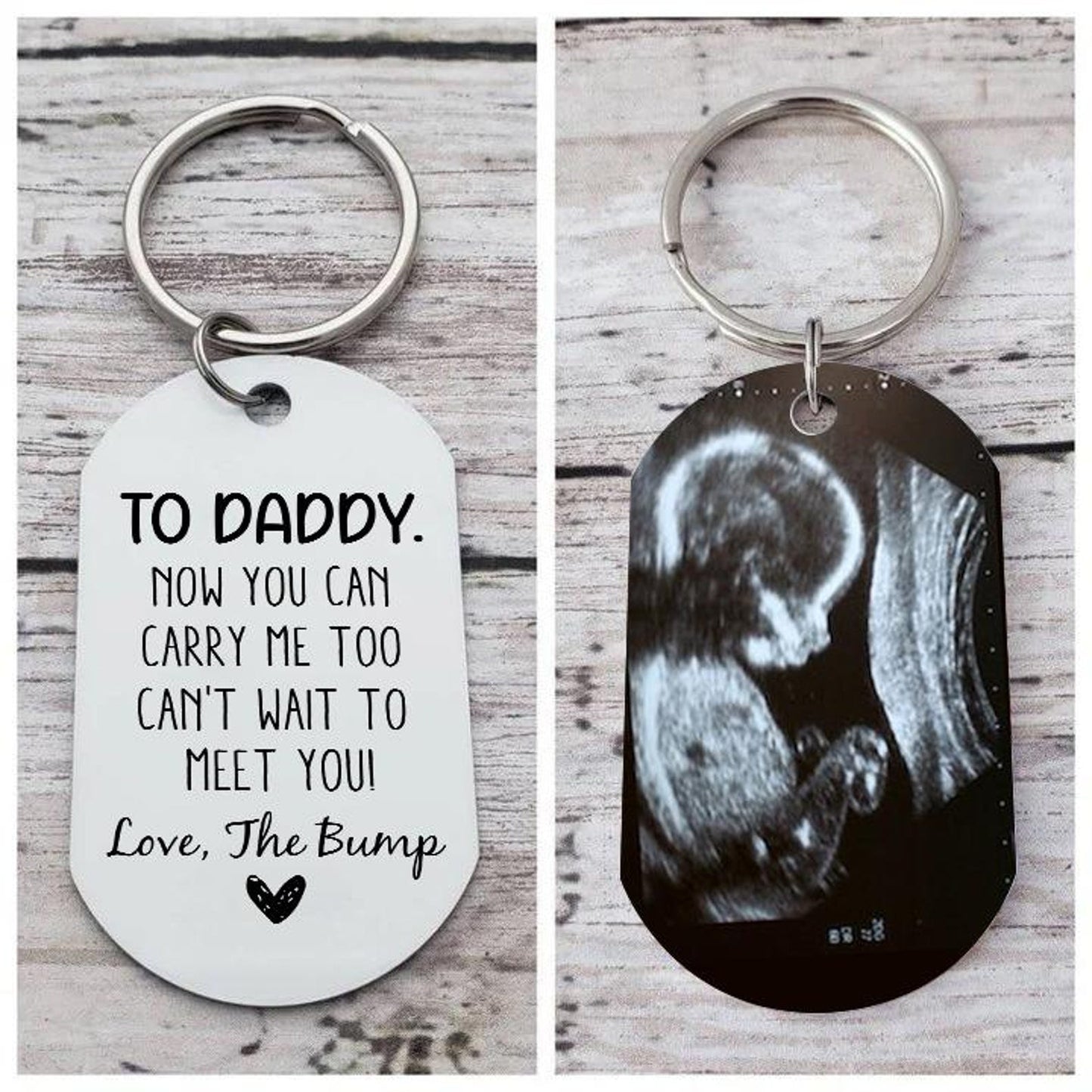 Personalized Baby Ultrasound Keychain