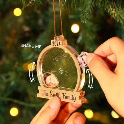 Personalized 4D Family Photo Ornament