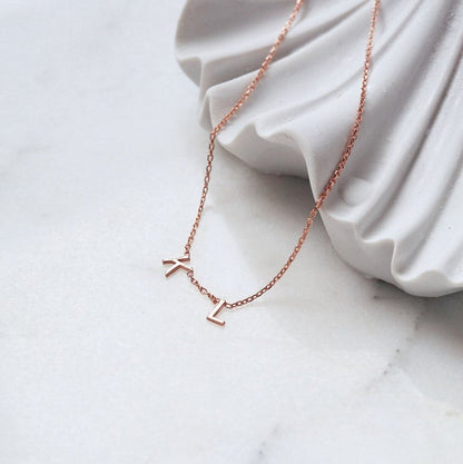 Personalized Spaced Letter Necklace