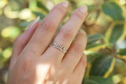 Custom Personalized Silver and Gold Rings