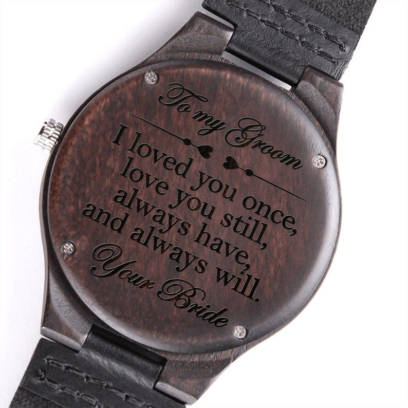 Engraved Wedding Watch for Groom