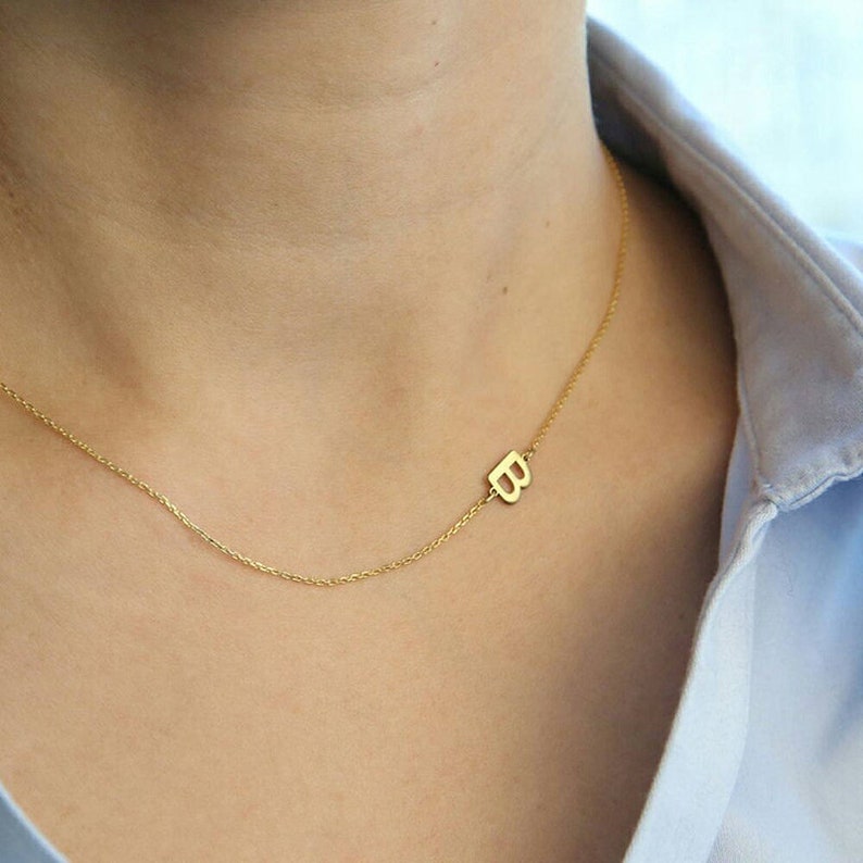 Personalized Initial Necklace in Minimalist Style