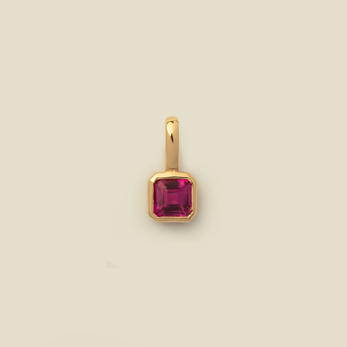 July Birthstone Charm Pendant