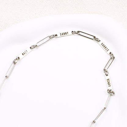 Personalized Paperclip Name Necklace