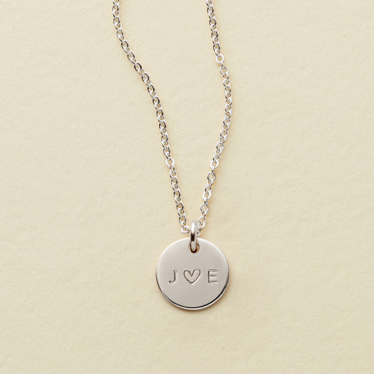 Personalized Love Disc Necklace