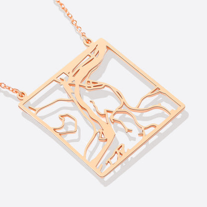 Personalized Map Necklace