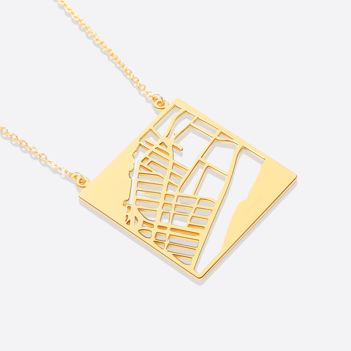 Personalized Map Necklace