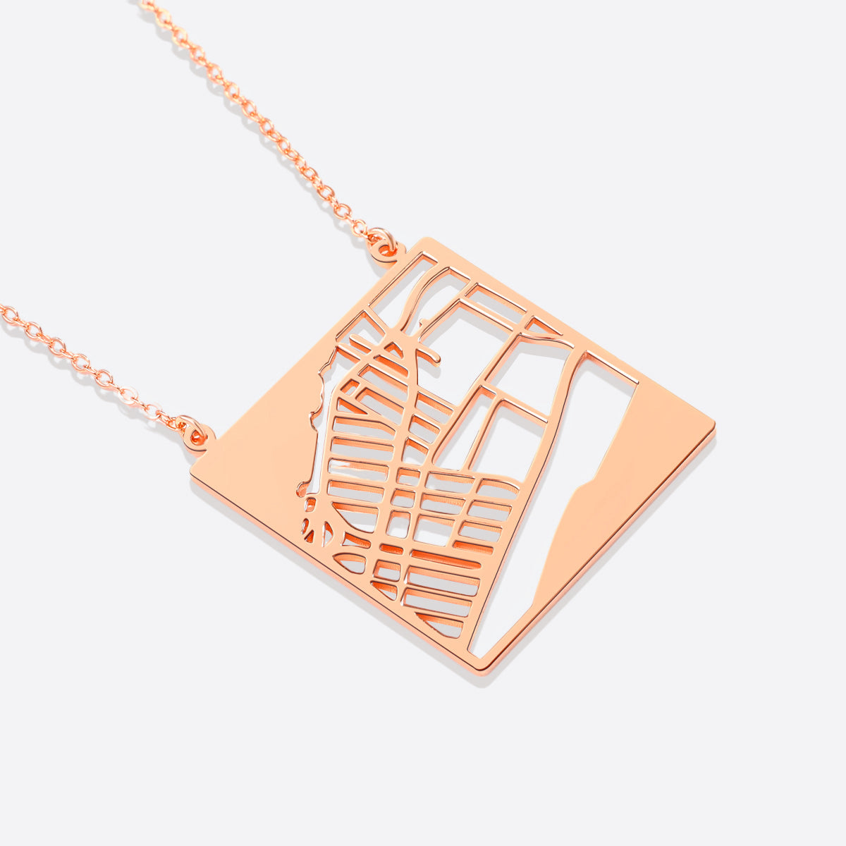 Personalized Map Necklace