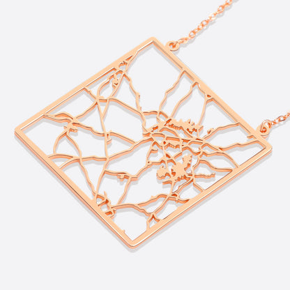 Personalized Map Necklace