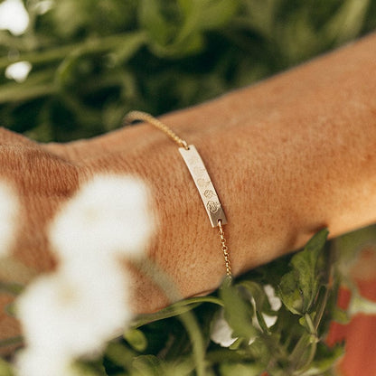 Personalized Birth Flower Bracelet