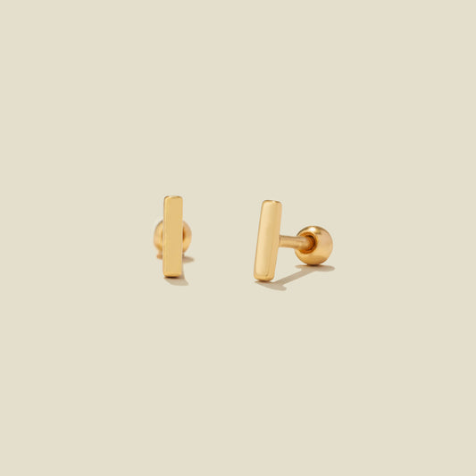 Mini Bar Stud Earrings