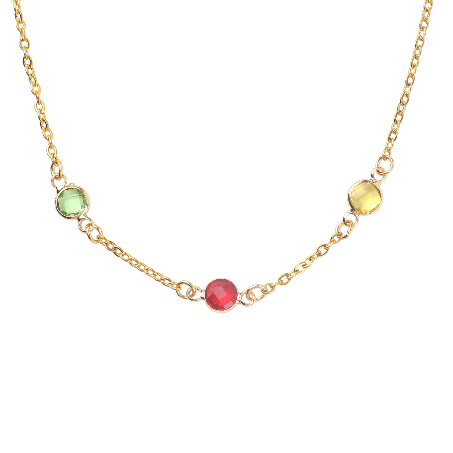 Personalized Multi-Stone Birthstone Necklace