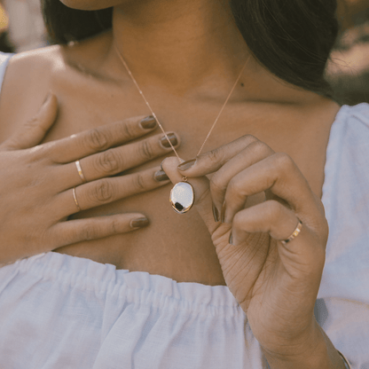 Personalized Oval Locket Necklace