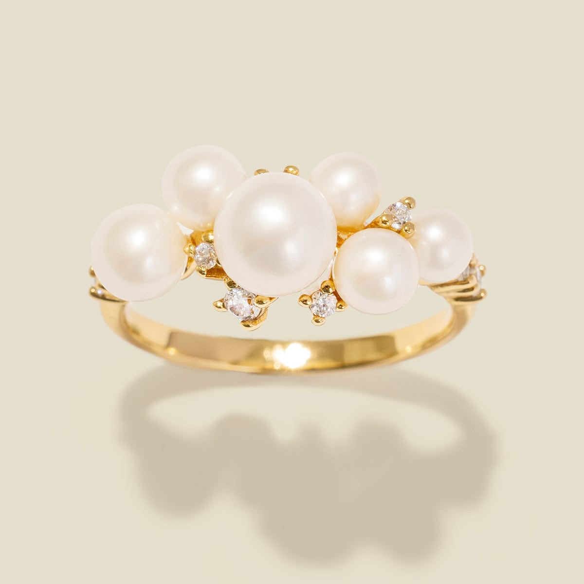 Personalized Pearl Bubble Ring