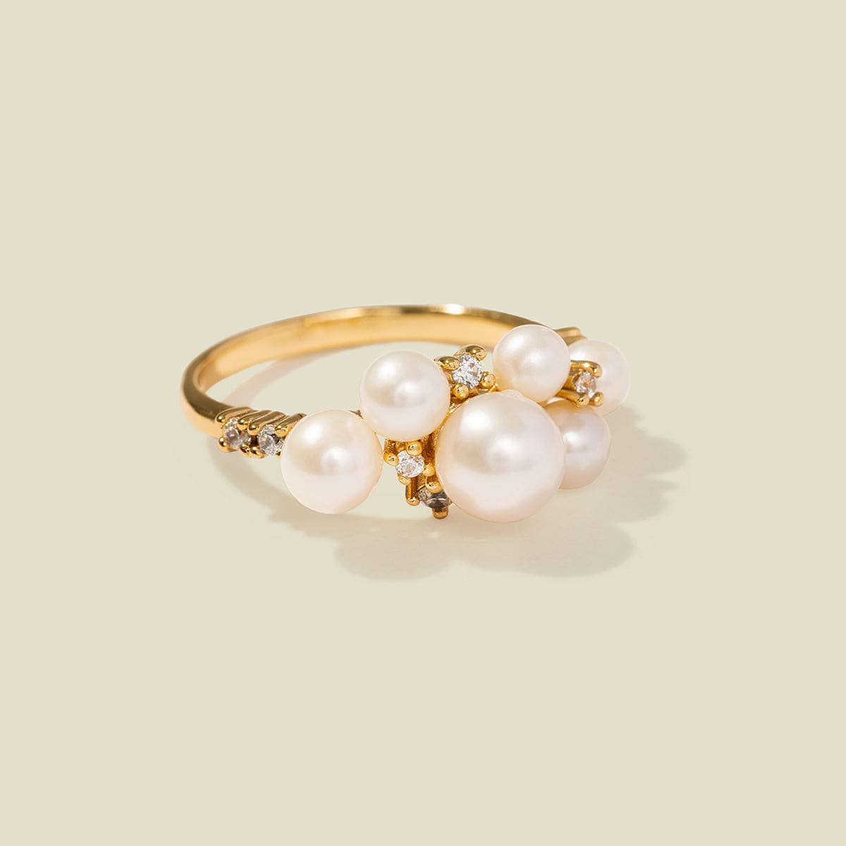 Personalized Pearl Bubble Ring