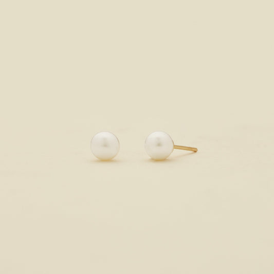 Personalized Pearl Stud Earrings