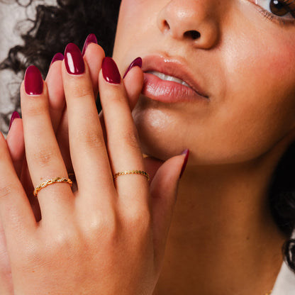 Personalized Poppy Ring