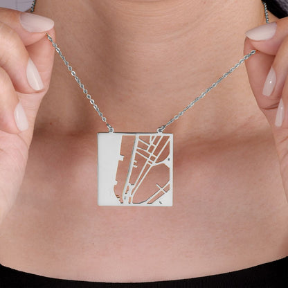 Personalized Map Necklace