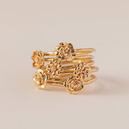 September Flower Ring