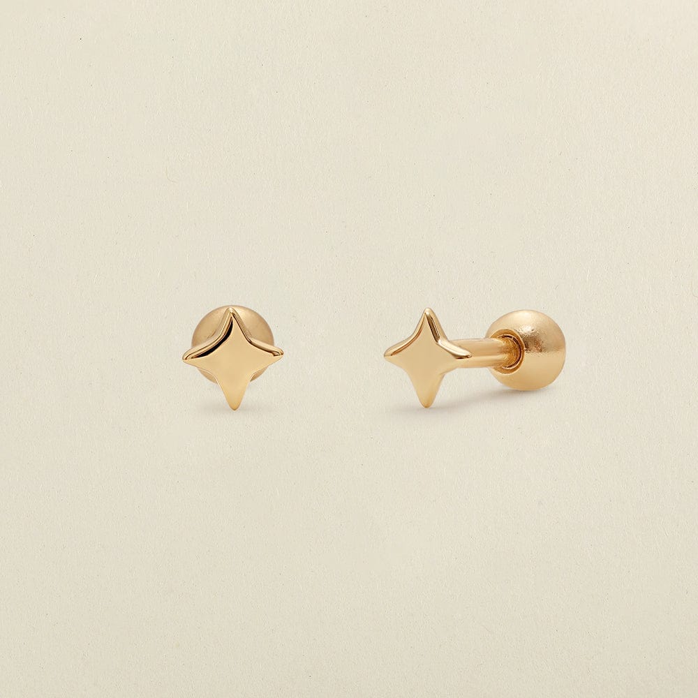 Personalized Star Stud Earrings