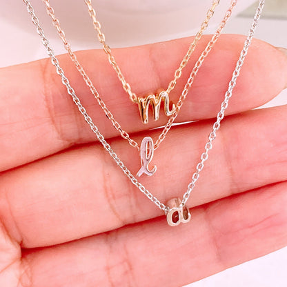 Personalized Initial Script Necklace