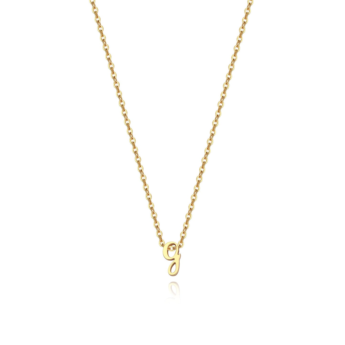 Personalized Initial Script Necklace