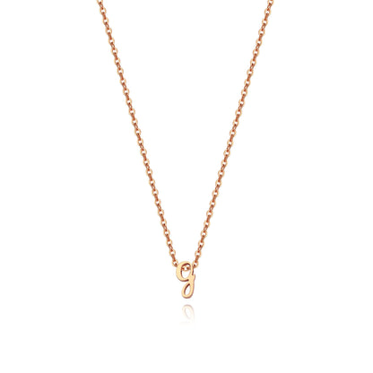 Personalized Initial Script Necklace