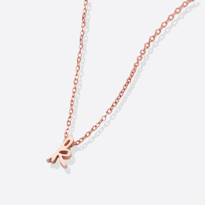 Personalized Initial Script Necklace