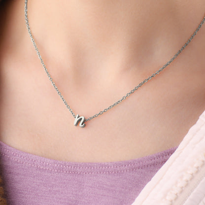 Personalized Initial Script Necklace