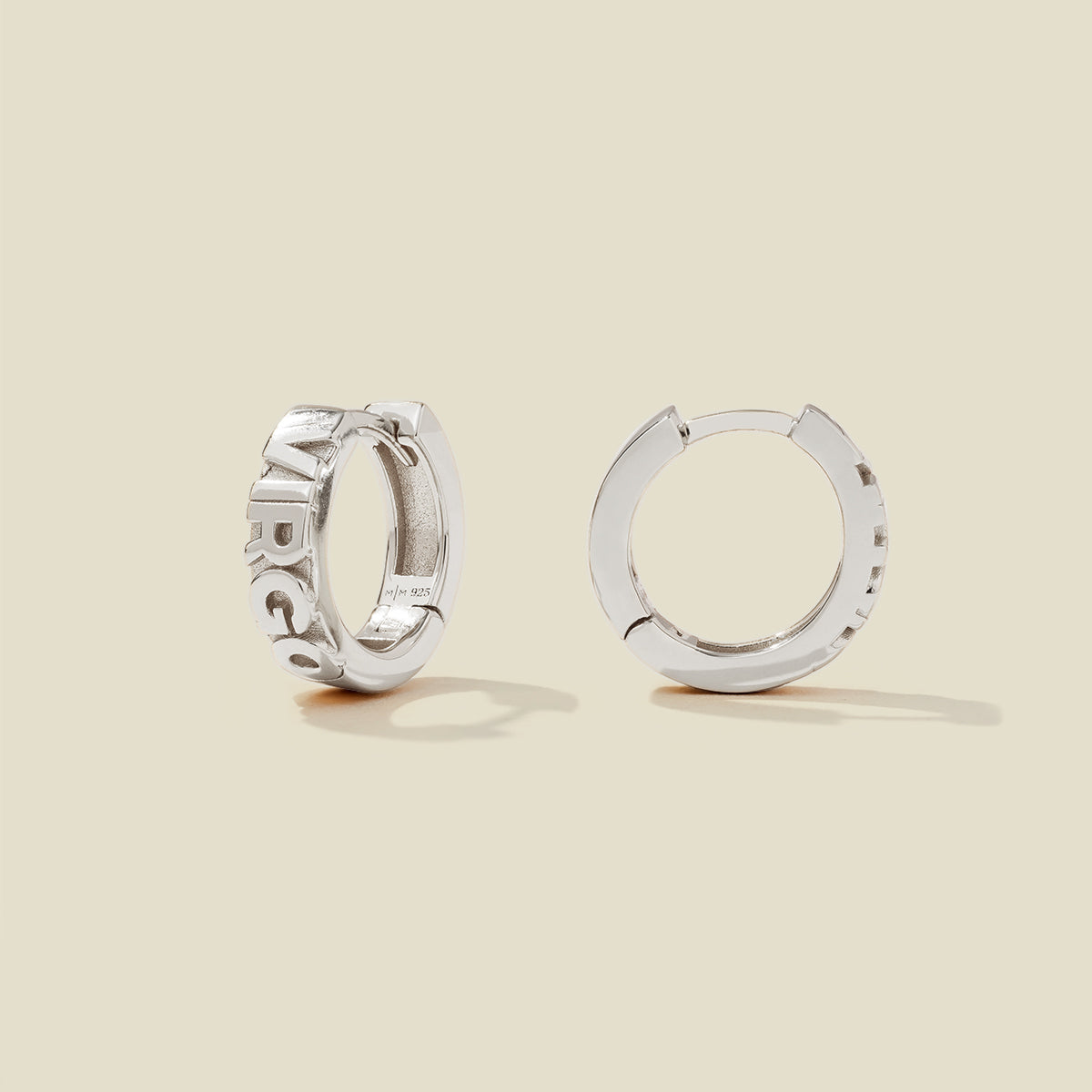 Personalized Virgo Huggie Hoop Earrings